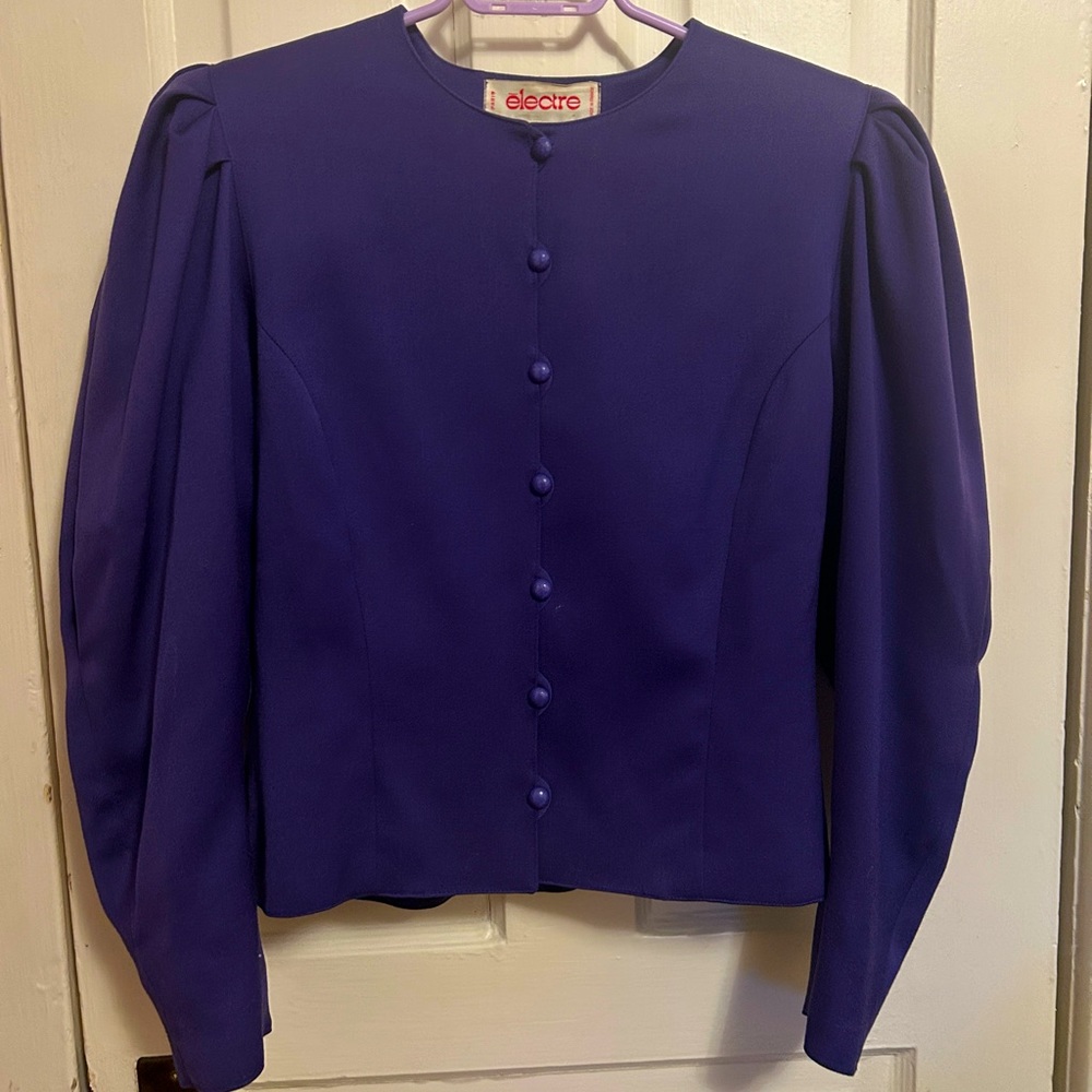 1970s Paris puff sleeve blazer